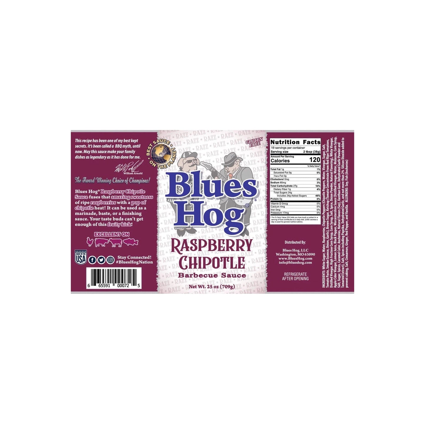 BLUES HOG Raspberry Chipotle BBQ Sauce Blues Hog Chilliwack BBQ Supply