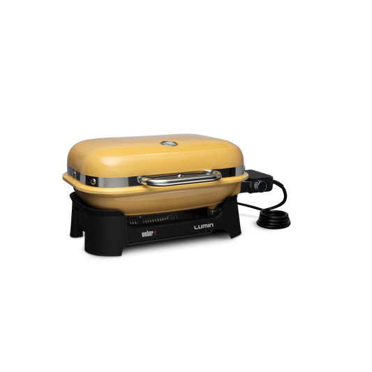Weber Lumin Compact Electric Grill - Golden Yellow Weber Chilliwack BBQ Supply