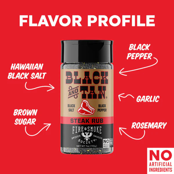Fire & Smoke Society Black & Tan Steak Rub