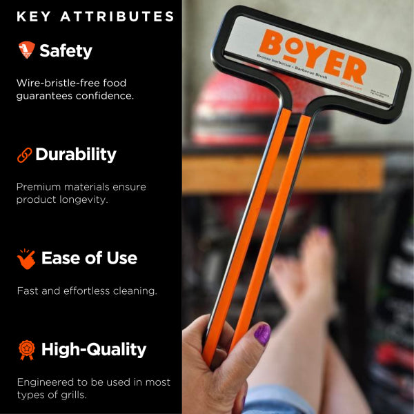 Boyer Brush™ – The Safest Grill Brush