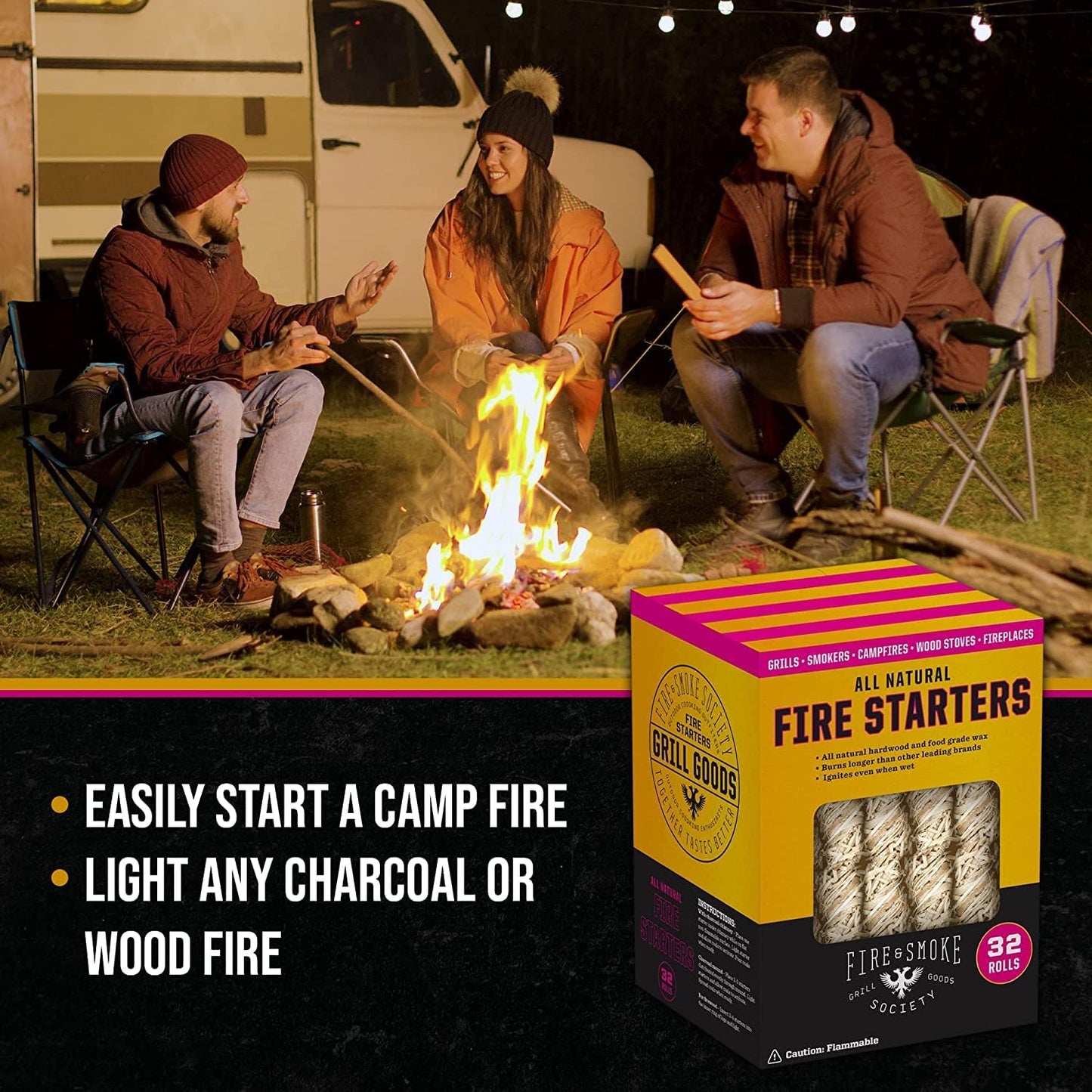 Fire & Smoke Society All Natural Fire Starters