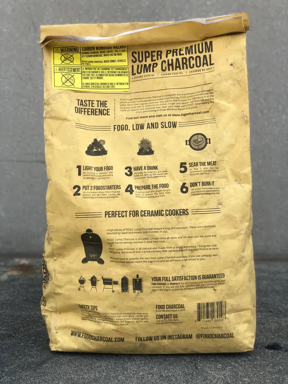Super Premium Lump Charcoal 17.6lbs Fogo Premium Lump Charcoal Chilliwack BBQ Supply