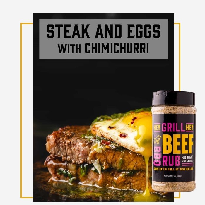 Steak and Eggs with Chimichurri Sauce