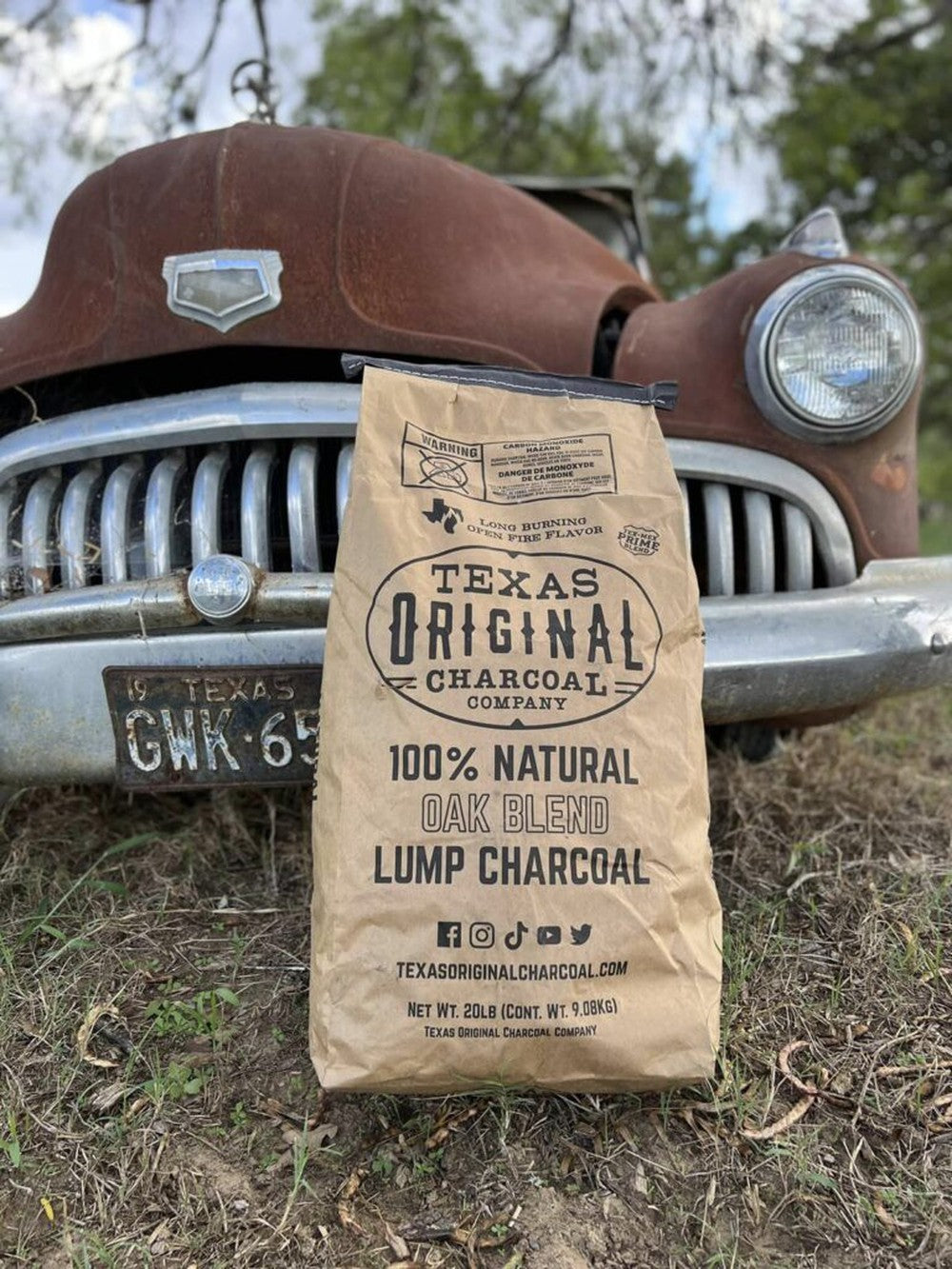 Texas Original Charcoal - 100% Natural Oak Blend Lump Charcoal