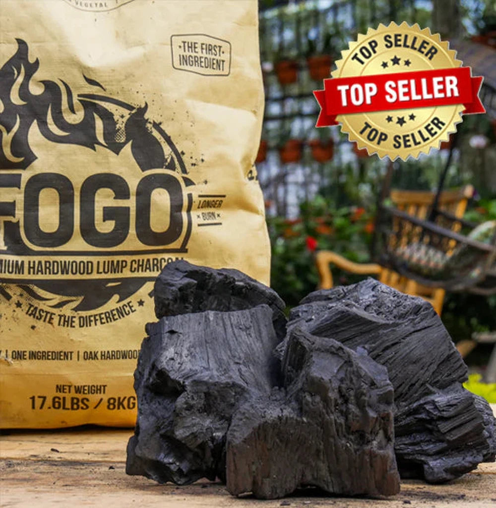 Super Premium Lump Charcoal 17.6lbs Fogo Premium Lump Charcoal Chilliwack BBQ Supply