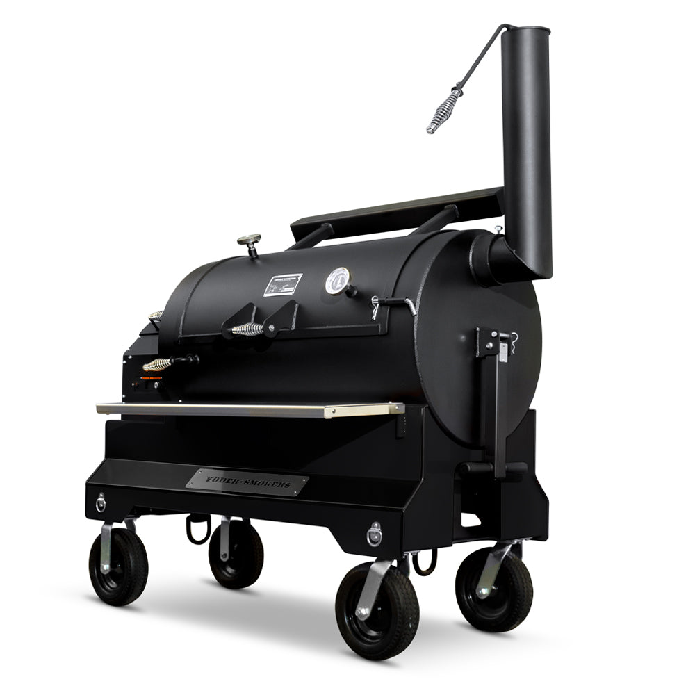 Pellet smoker outlet yoder