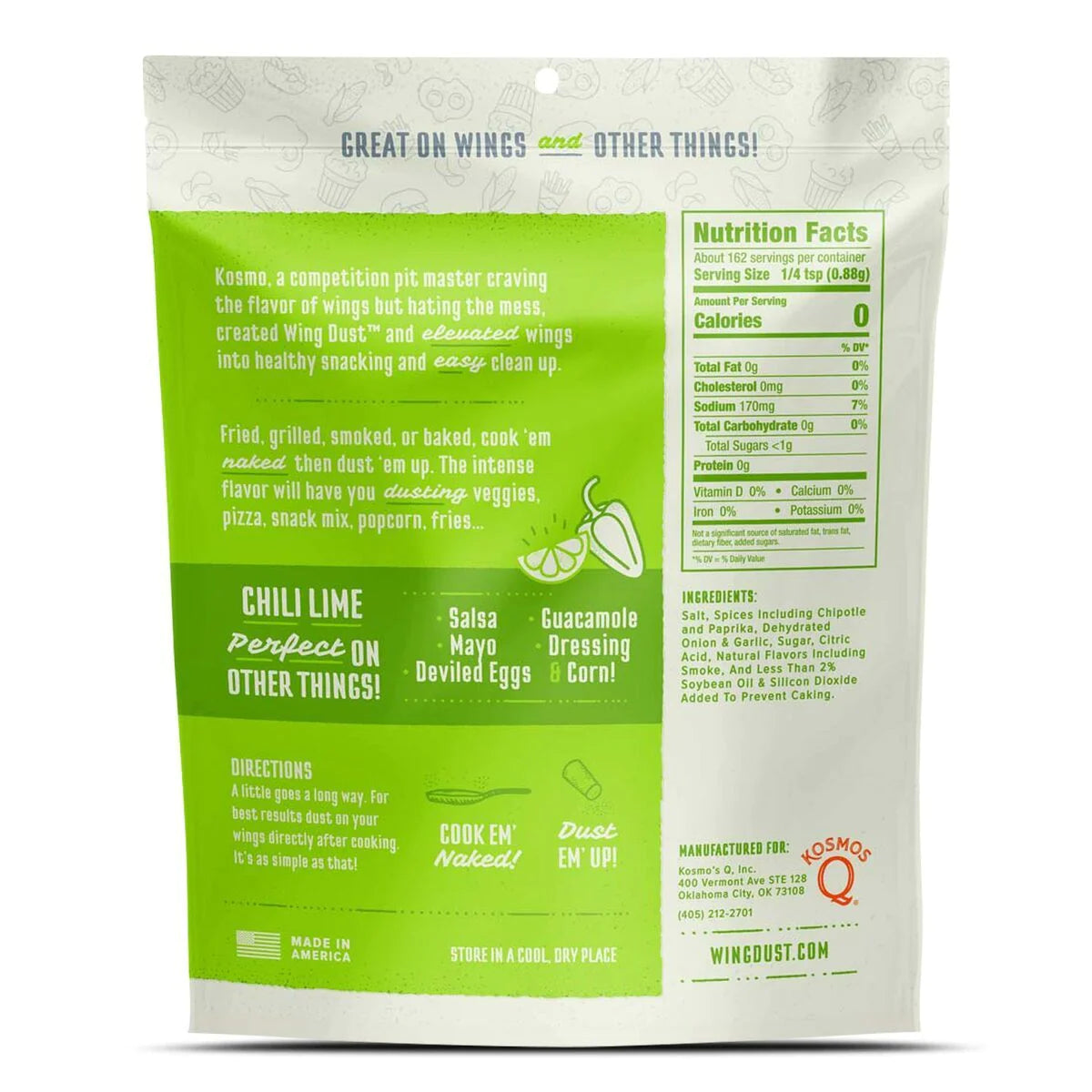Kosmos Chili Lime Wing Dust Seasoning
