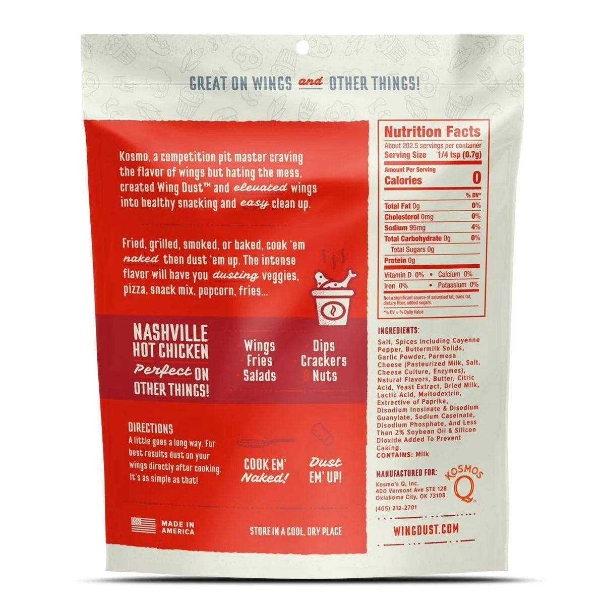 Kosmos Nashville Hot Wing Dust Seasoning