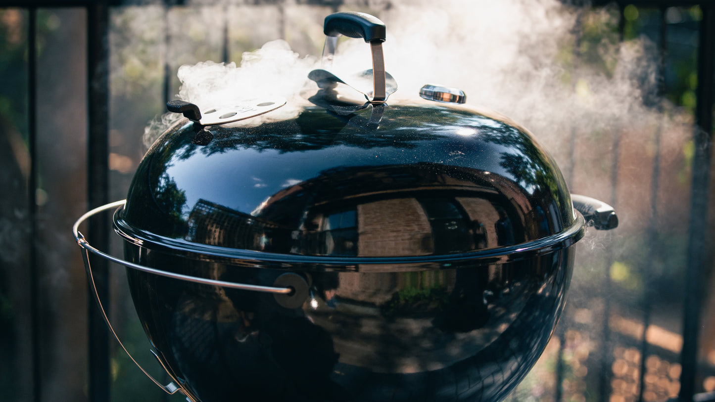 Master-Touch Charcoal Grill 22" Deep Ocean Blue Weber Chilliwack BBQ Supply