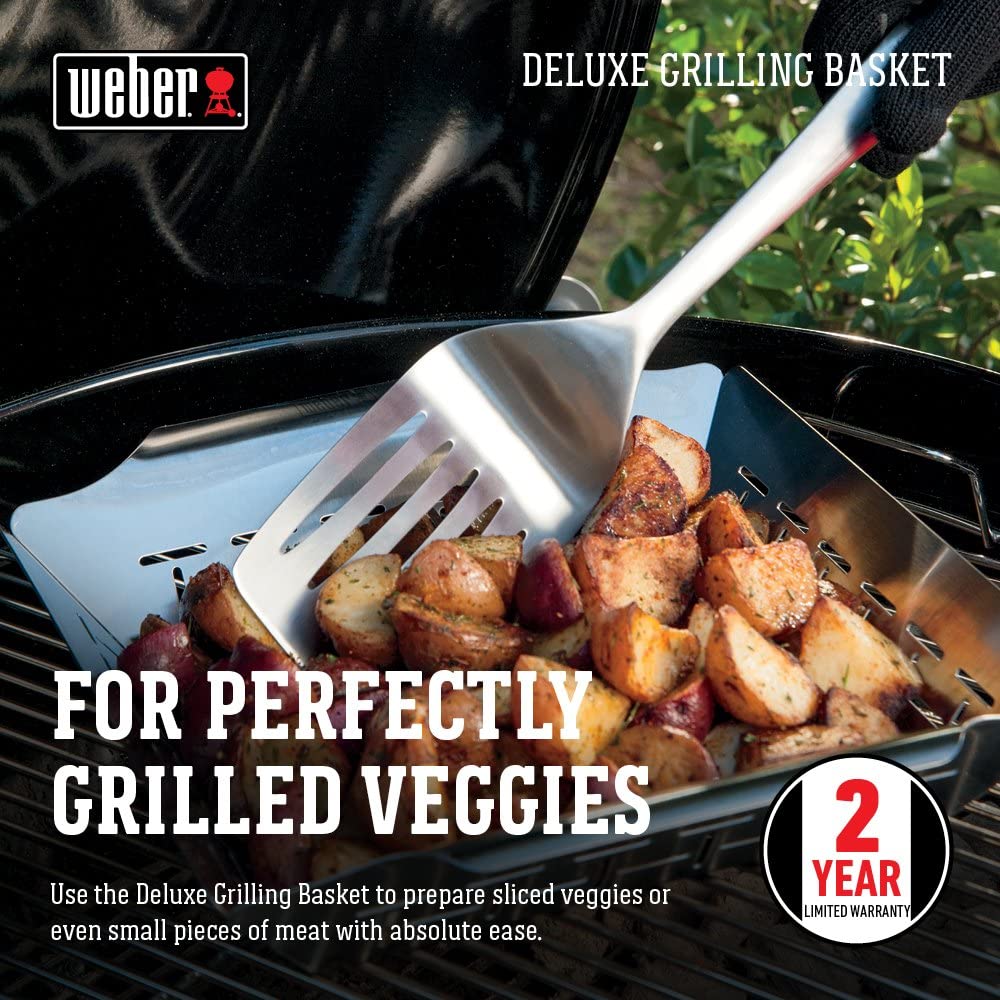 Weber Deluxe Grilling Basket - Large Weber Chilliwack BBQ Supply