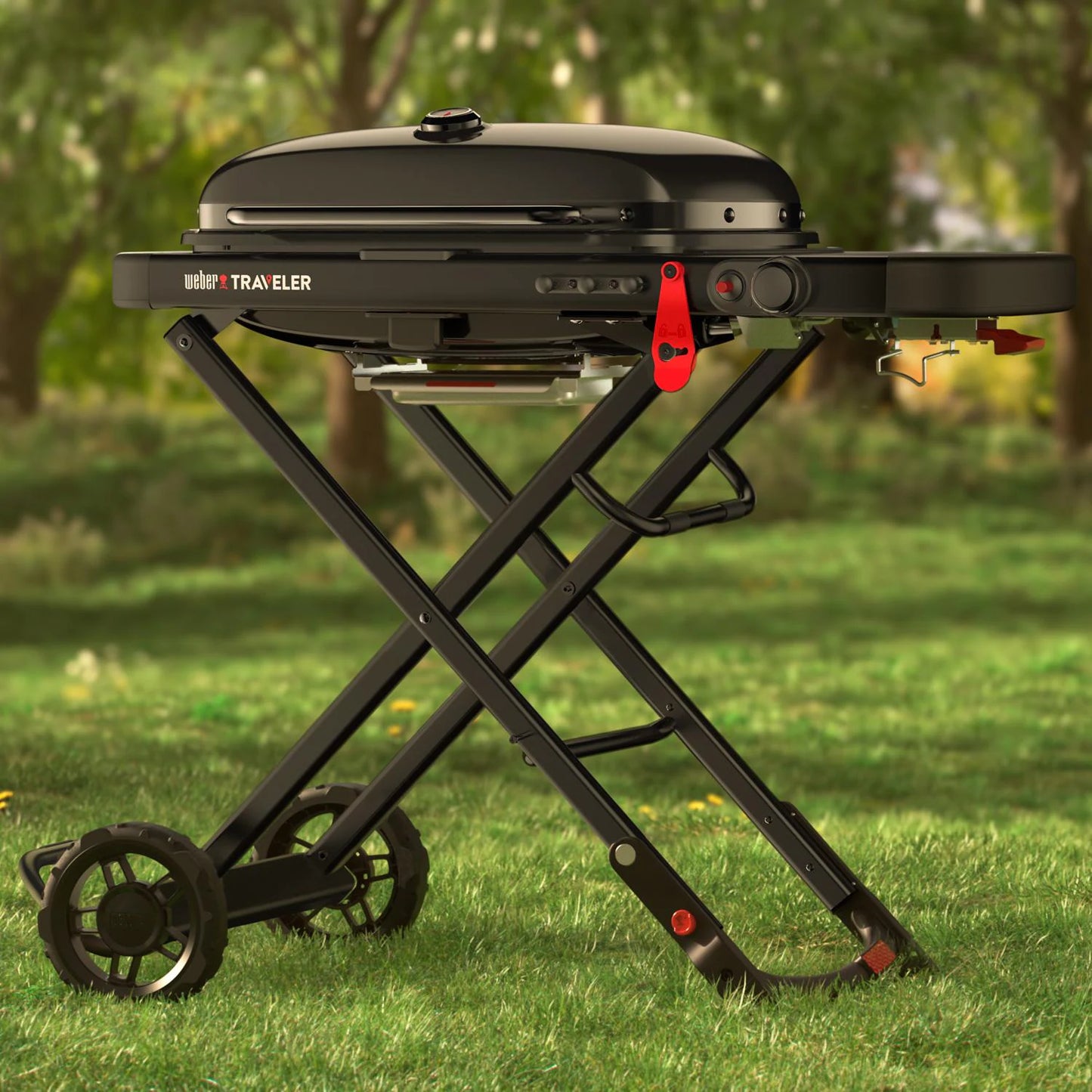 Weber Traveler Portable Gas Grill Stealth Edition Weber Chilliwack BBQ Supply