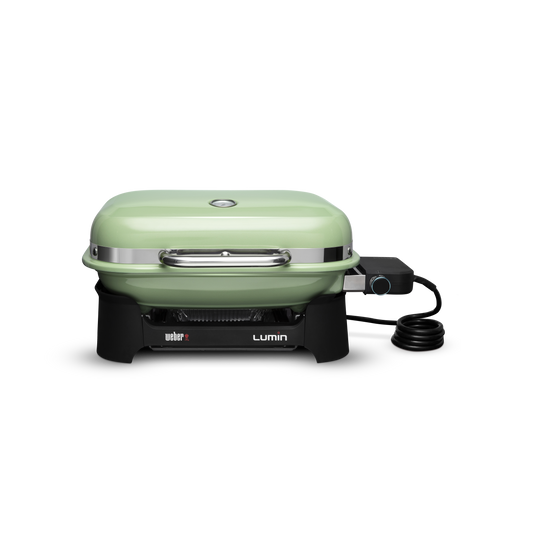Weber Lumin Compact Electric Grill - Seafoam Green Weber Chilliwack BBQ Supply