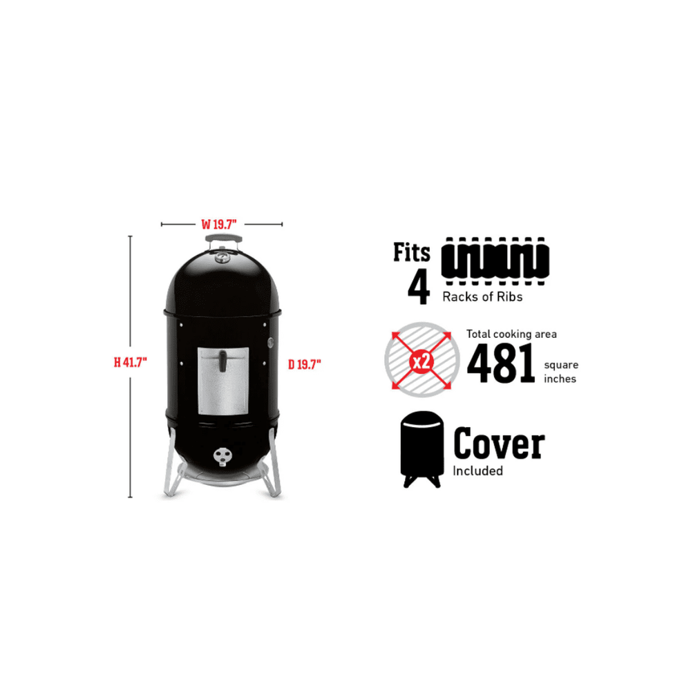 Smokey Mountain Cooker Smoker 18" Weber Chilliwack BBQ Supply