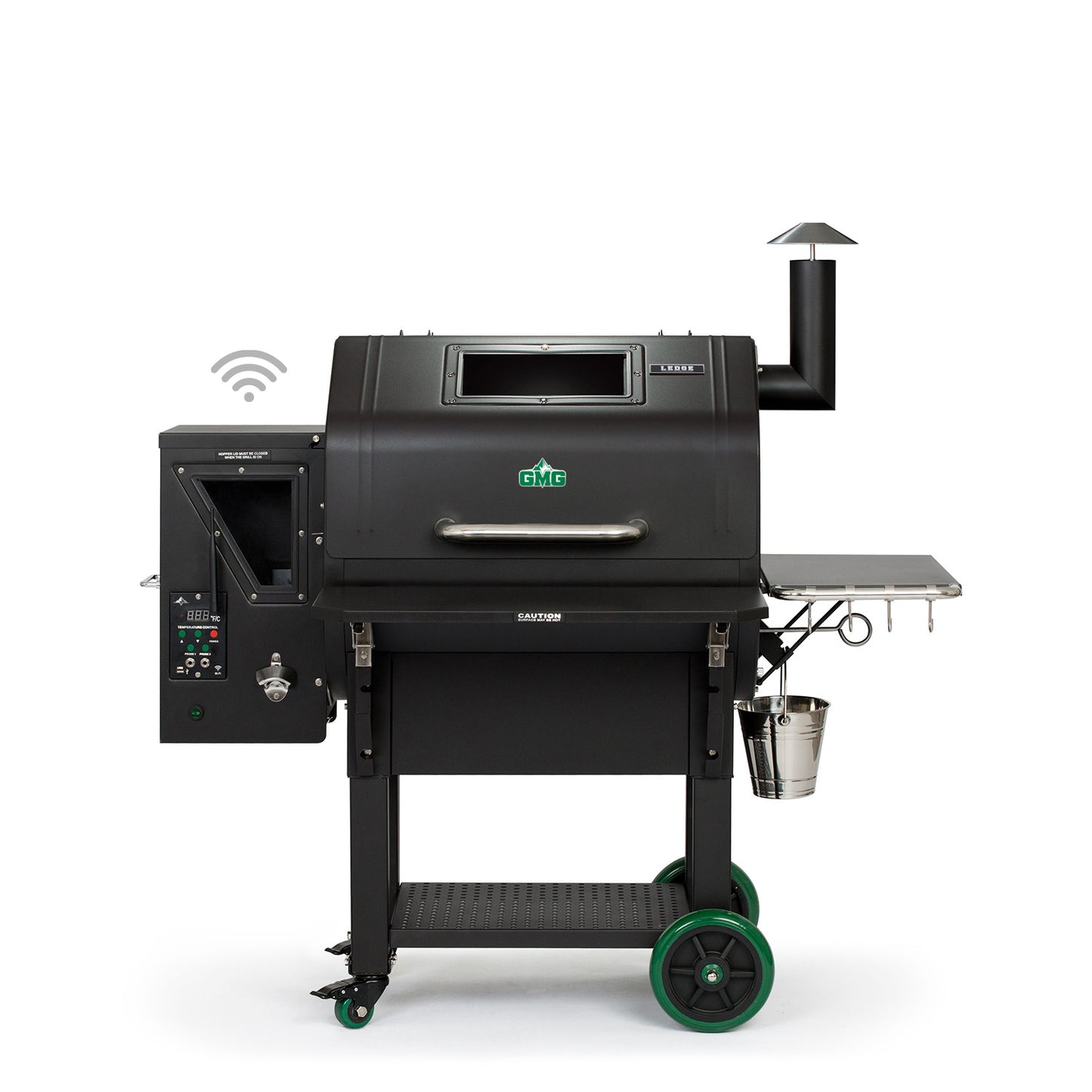 Green Mountain Grills Ledge Prime SS Wi-Fi, Rotisserie-Enabled, w/Light & Folding Shelf Green Mountain Grills Chilliwack BBQ Supply