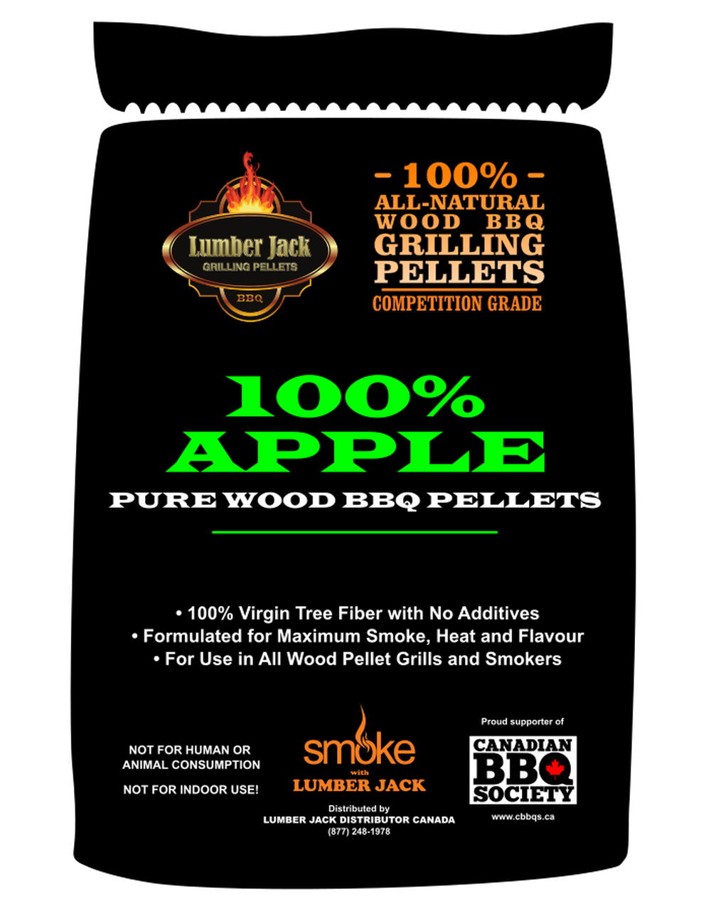 Lumber Jack 100% Apple BBQ Pellets 20 LB Lumber Jack Chilliwack BBQ Supply