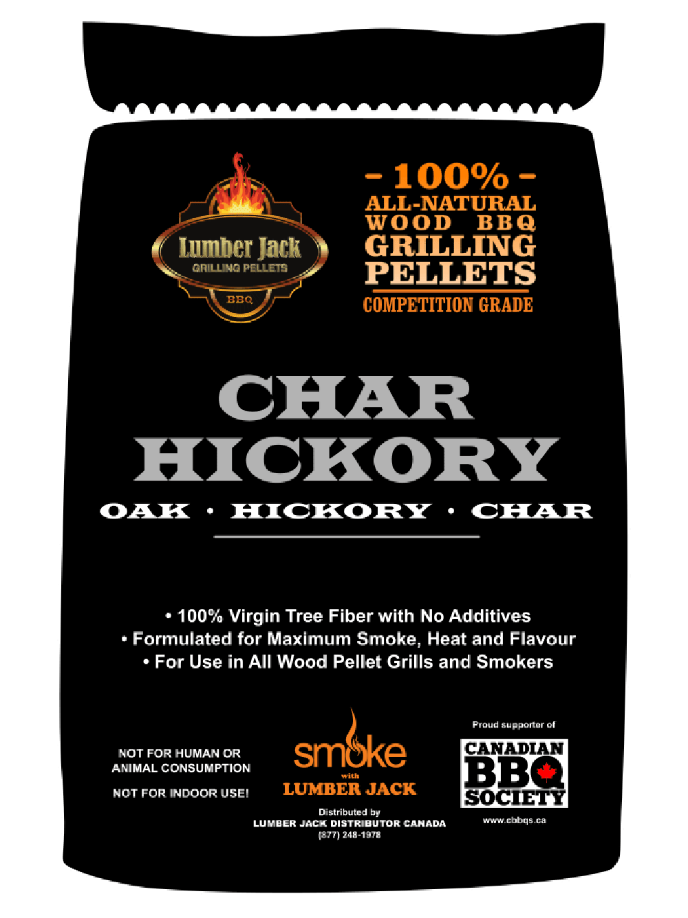 Lumber Jack Char Hickory BBQ Pellets - 20 LB Lumber Jack Chilliwack BBQ Supply