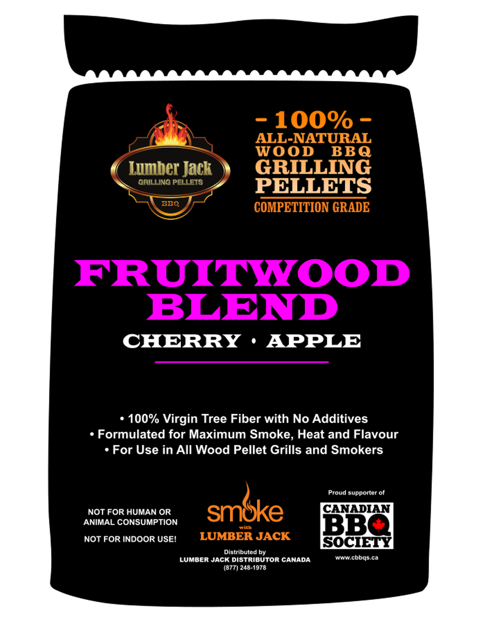 Lumber Jack Fruitwood Blend BBQ Pellets - 20 LB Lumber Jack Chilliwack BBQ Supply