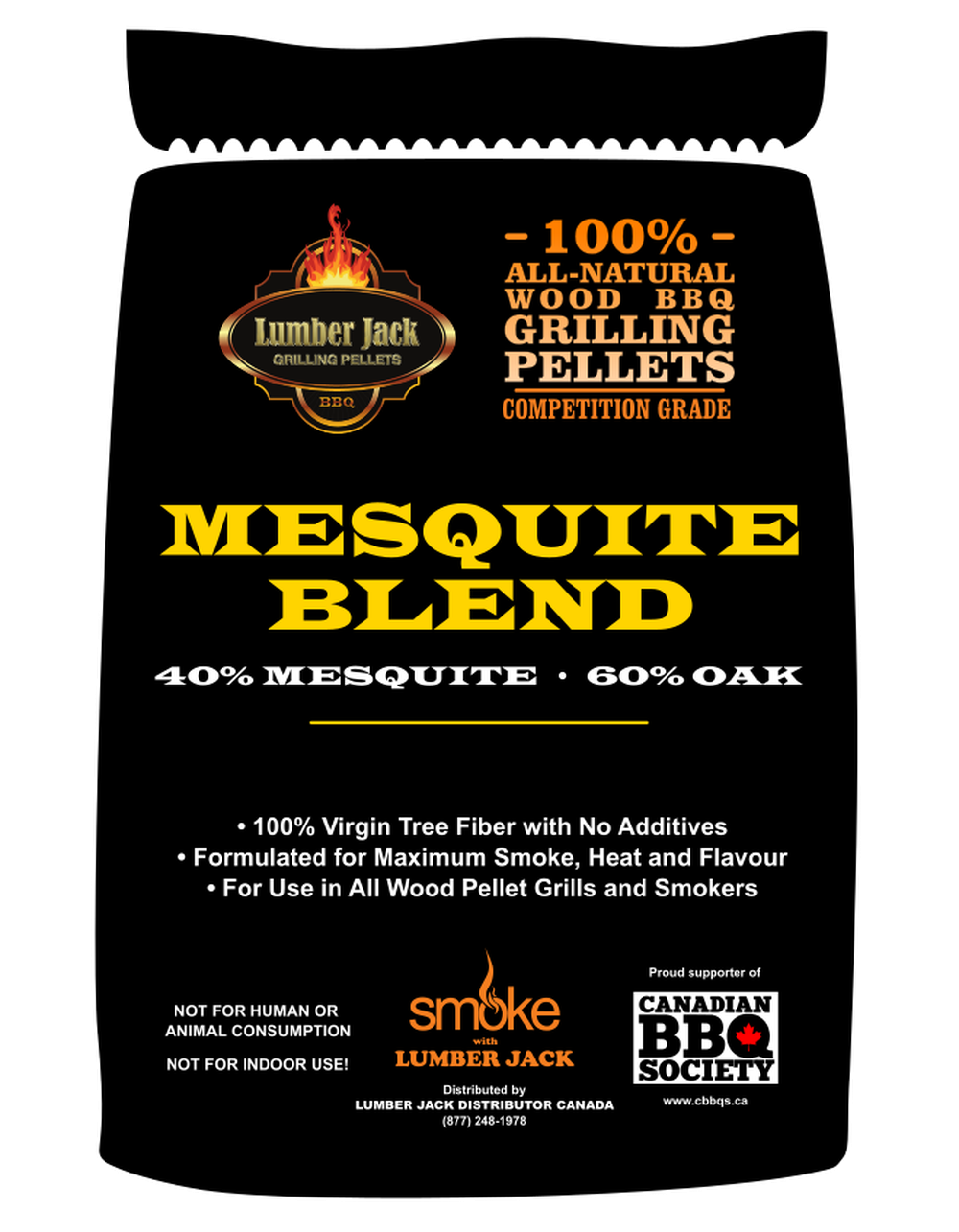 Lumber Jack Mesquite Blend BBQ Pellets 20 lbs Lumber Jack Chilliwack BBQ Supply