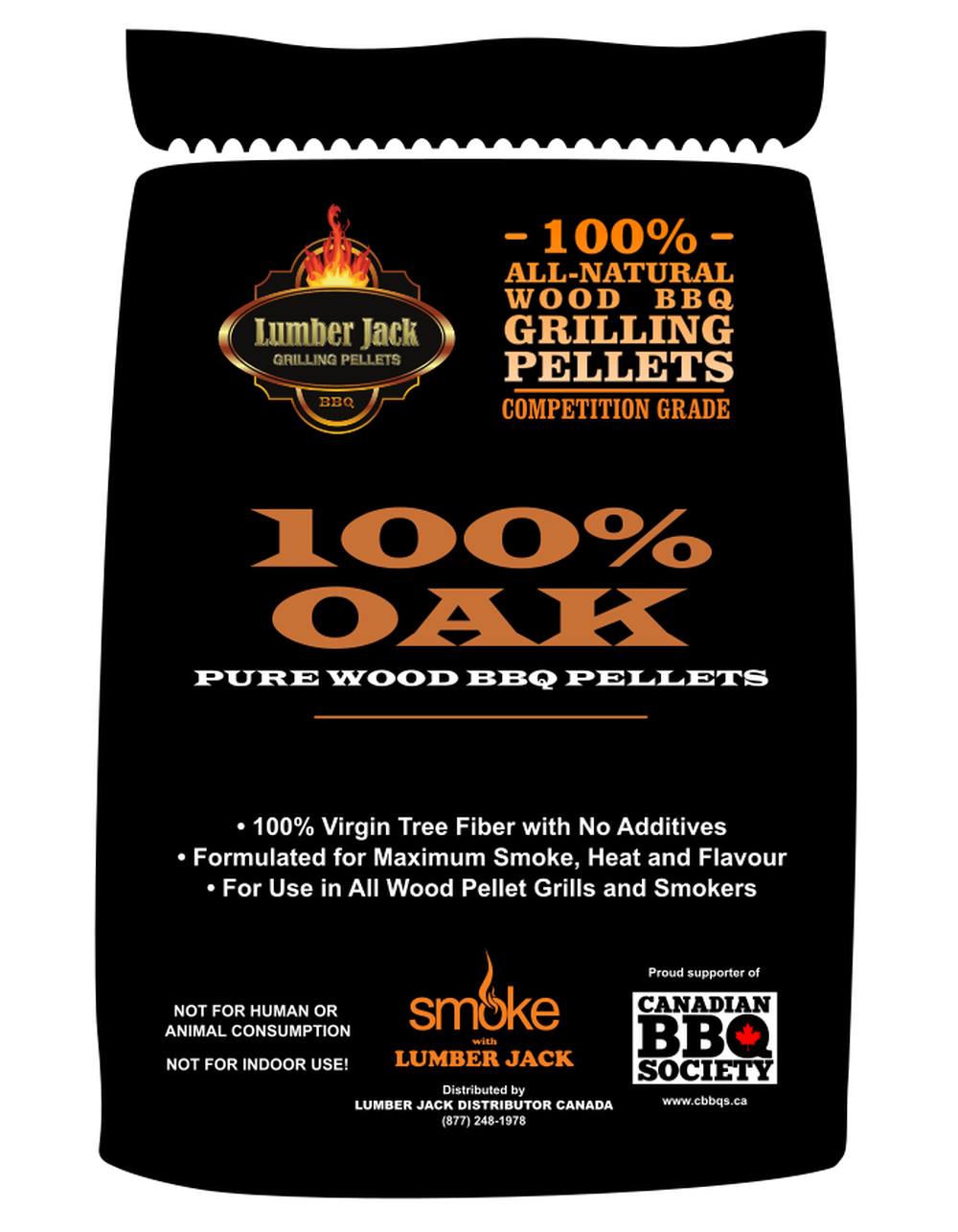 Lumber Jack 100% Oak BBQ Pellets 20 LB Lumber Jack Chilliwack BBQ Supply