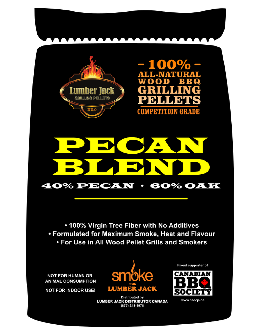 Lumber Jack Pecan Blend BBQ Pellets 20 lbs Lumber Jack Chilliwack BBQ Supply