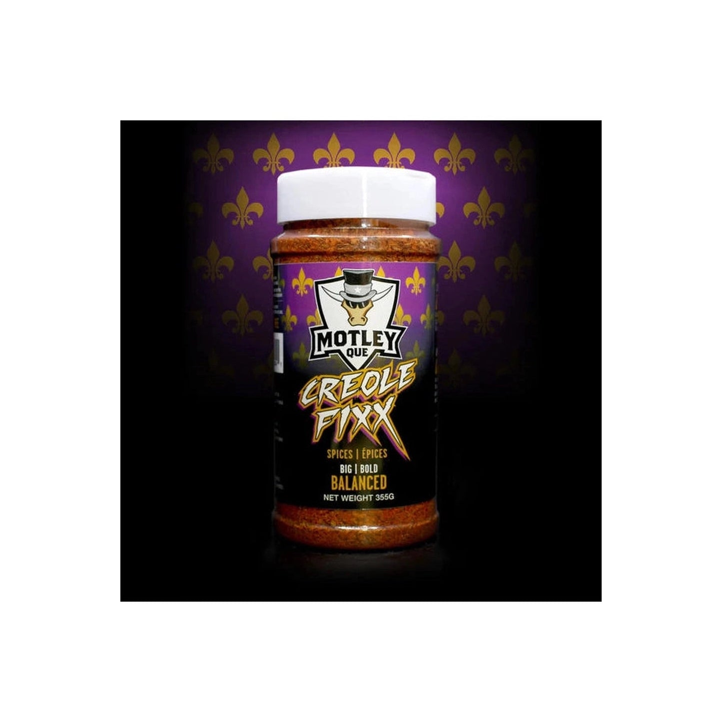 Motley Que Creole Fixx 355 g Motley Que Chilliwack BBQ Supply