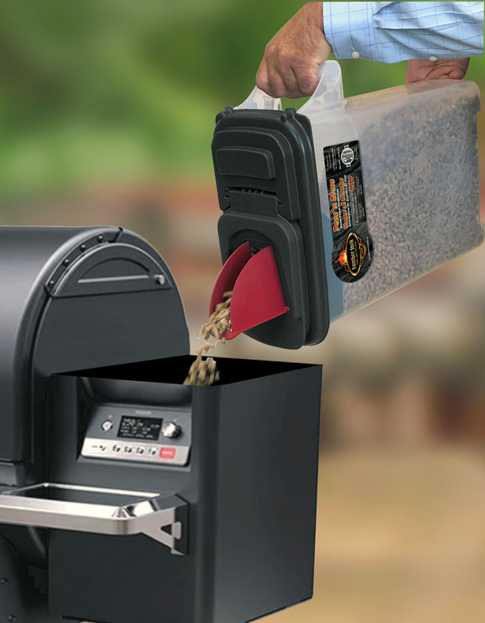 Lumber Jack Pour ‘N Store Wood Pellet Dispensers Lumber Jack Chilliwack BBQ Supply