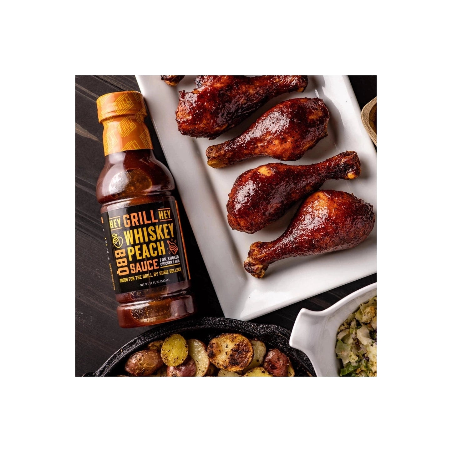 Hey Grill Hey Whi skey Peach BBQ Sauce Hey Grill Hey Chilliwack BBQ Supply