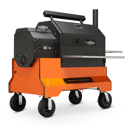 Yoder Smokers YS640S Competition Pellet Grill w/ Stainless Steel Shelves Yoder Smokers Chilliwack BBQ Supply