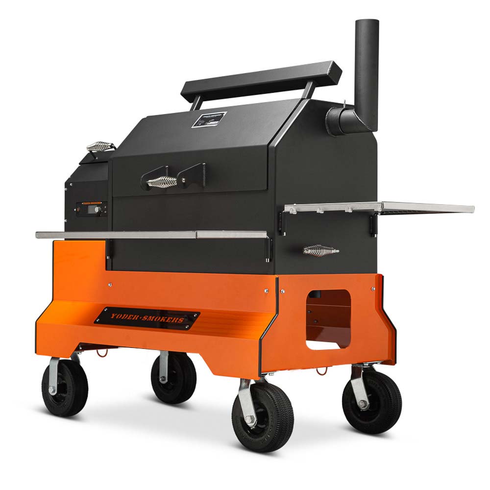 Yoder Smokers YS640S Competition Pellet Grill w/ Stainless Steel Shelves Yoder Smokers Chilliwack BBQ Supply