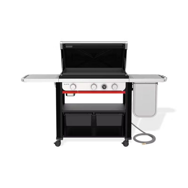 Slate™ 30" Rust-Resistant Griddle with extendable side table (Natural Gas) 3 Burners | Natural Gas