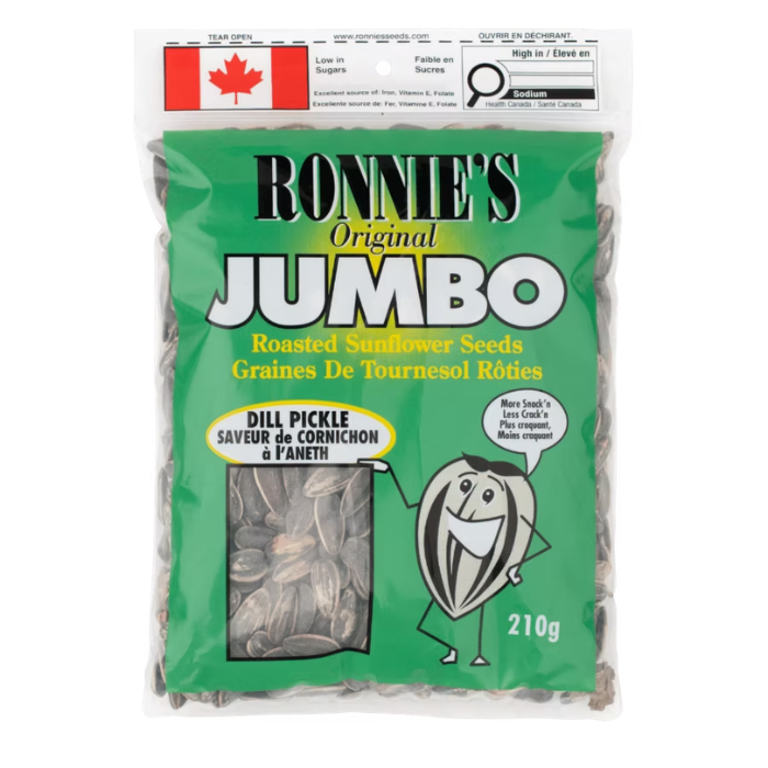 Ronnie’s Jumbo Roasted Sunflower Seeds