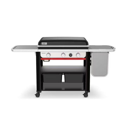 Weber Slate™ 30" Rust-Resistant Griddle with extendable side table 3 Burners | Liquid Propane
