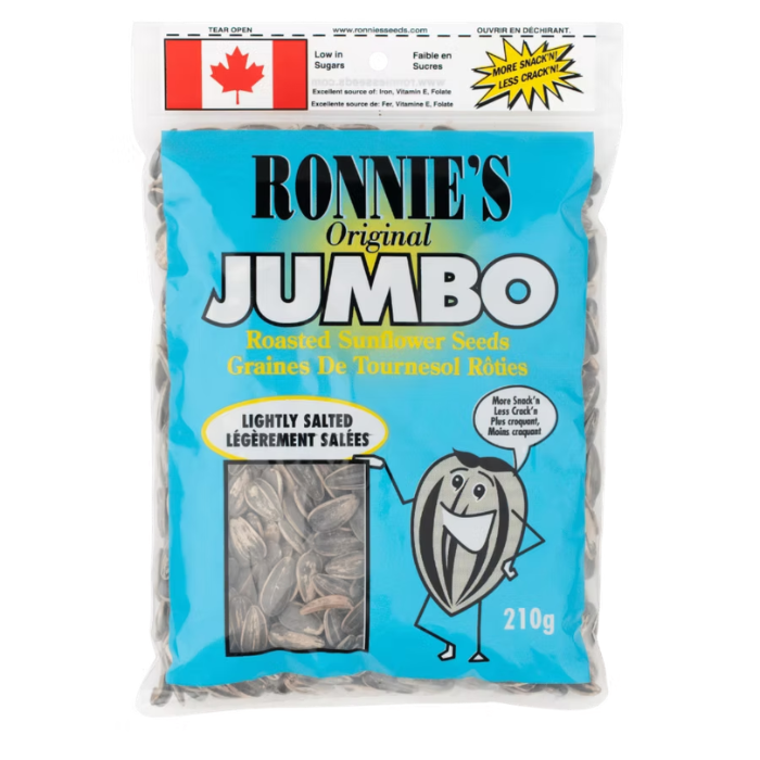 Ronnie’s Jumbo Roasted Sunflower Seeds