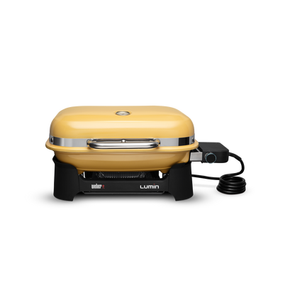 Weber Lumin Compact Electric Grill - Golden Yellow Weber Chilliwack BBQ Supply