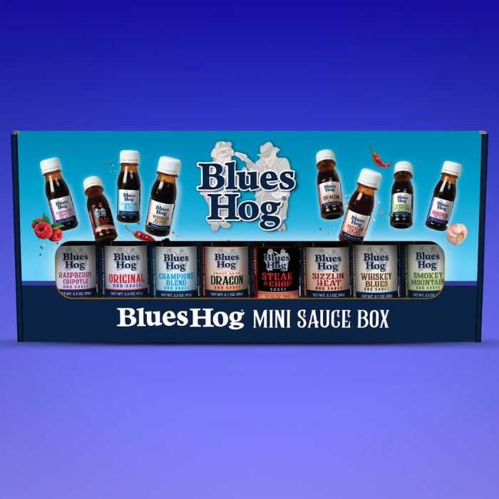 Blues Hog Mini BBQ Sauce Gift Box – 8 Pack Sampler