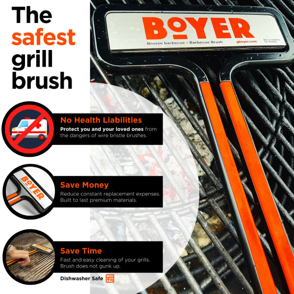 Boyer Brush™ – The Safest Grill Brush
