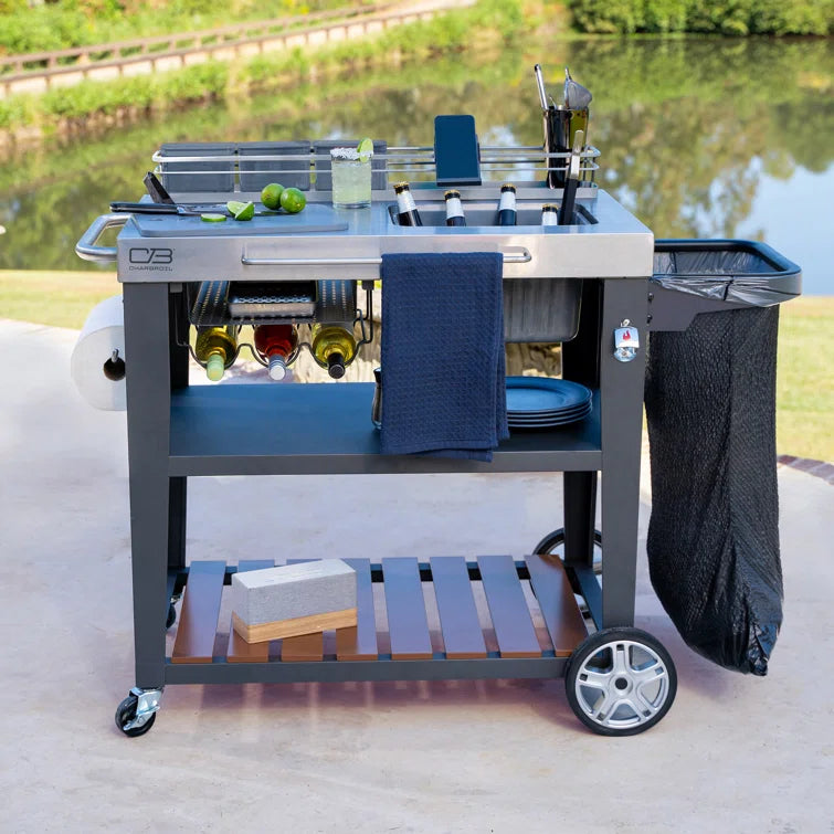 Char-Broil Entertainer Deluxe Indoor/Outdoor Grilling & Bar Cart