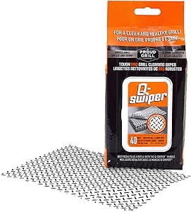 Proud Grill Q-Swiper 40-Count BBQ Grill Cleaning Wipes