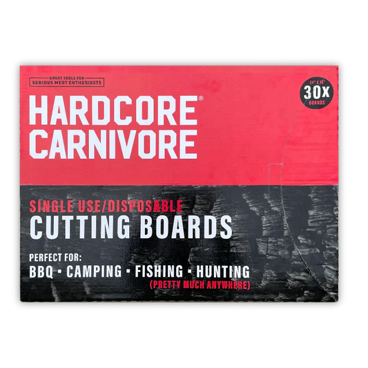 Hardcore Carnivore Disposable Cutting Board - pack of 30