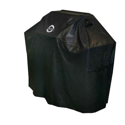 Jackson Grills Lux 550 Premium Weather Resistant BBQ Grill Cover designed for year-round outdoor protection.