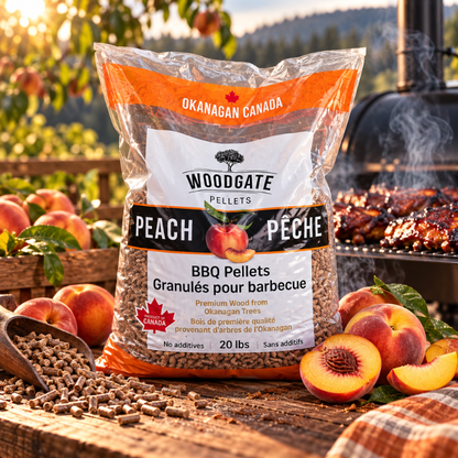 WoodGate Peach Fruitwood BBQ Pellets