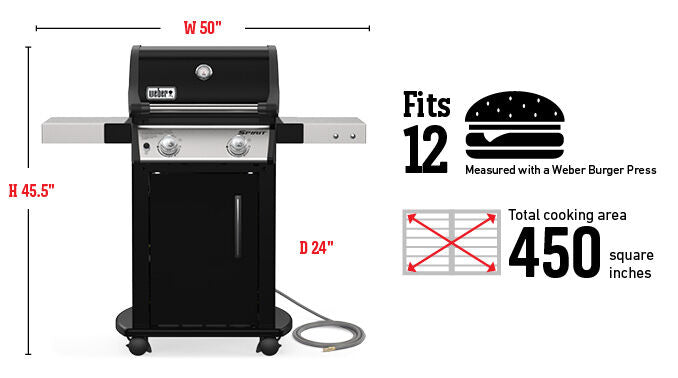 Weber Spirit E-215 Gas Grill (Natural Gas)