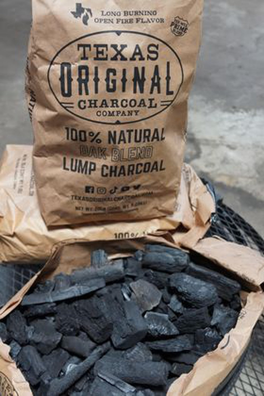 Texas Original Charcoal - 100% Natural Oak Blend Lump Charcoal
