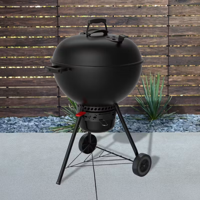 Weber Original Kettle® Premium Stealth® Charcoal Grill 22" – All-Black Charcoal BBQ