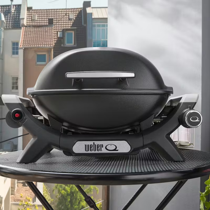 Weber Q 1000N Gas Grill -Liquid Propane Midnight Black
