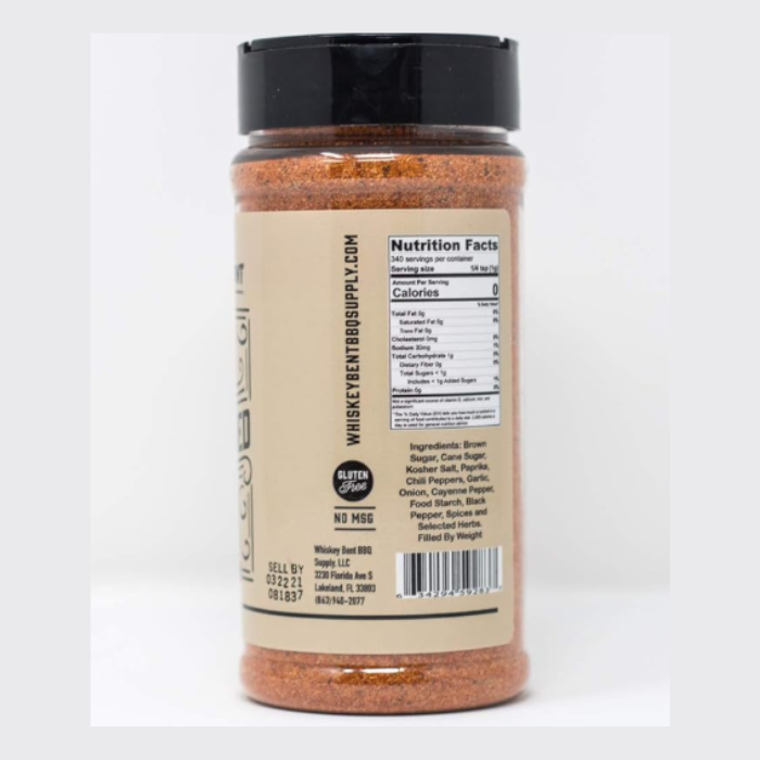 Whiskey Bent BBQ The Old Fashioned Pork & Rib Rub