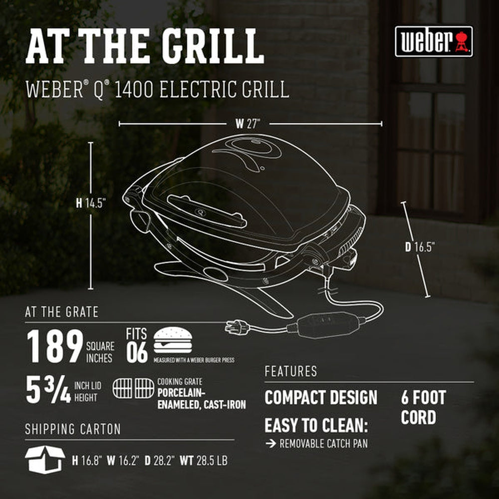 Weber® Q 1400 Electric Grill Weber Chilliwack BBQ Supply
