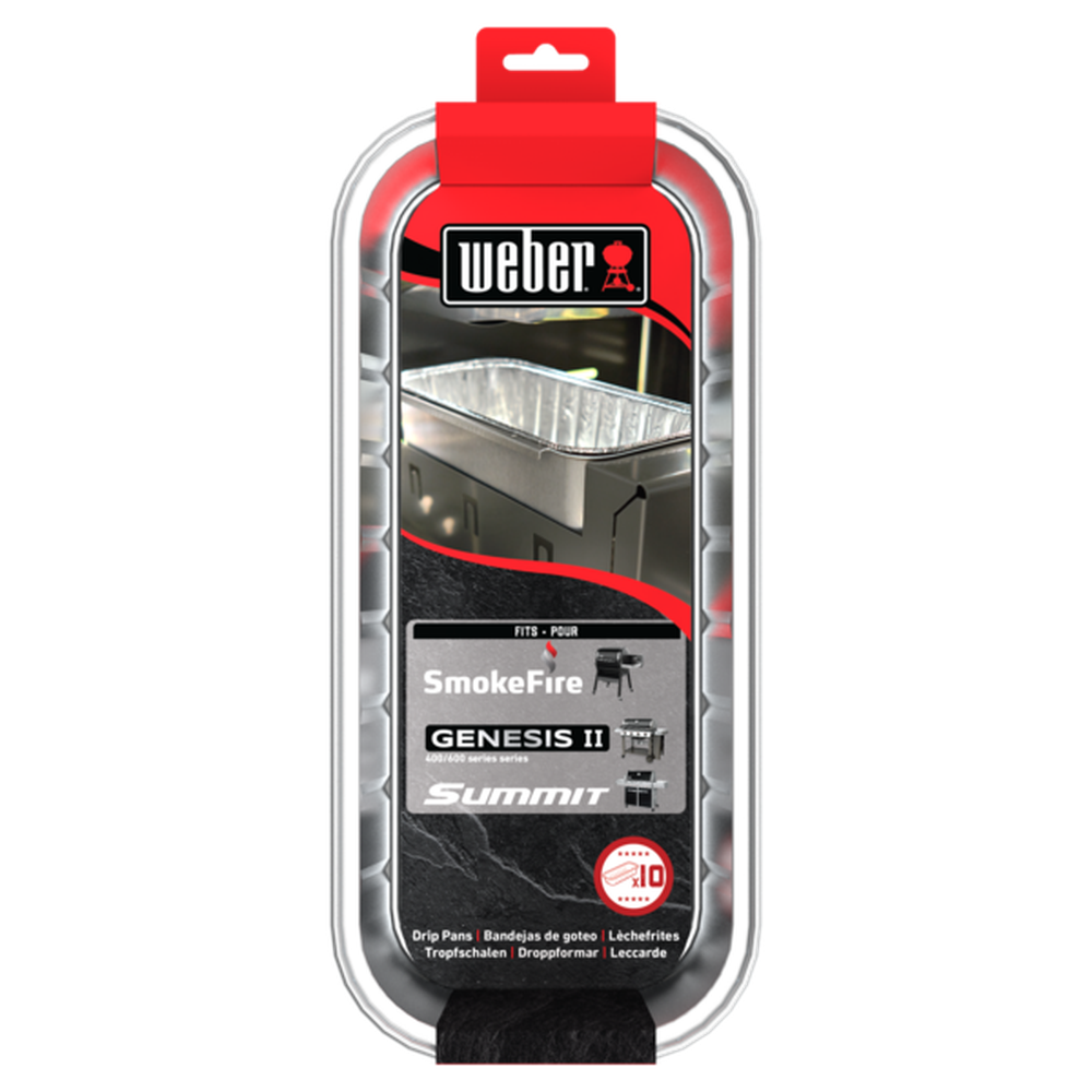 Weber Drip Pan - SmokeFire EX4/EX6, Genesis II 400/600, Summit 400/600/Gold&Plat 6B 10-PACK Weber Chilliwack BBQ Supply