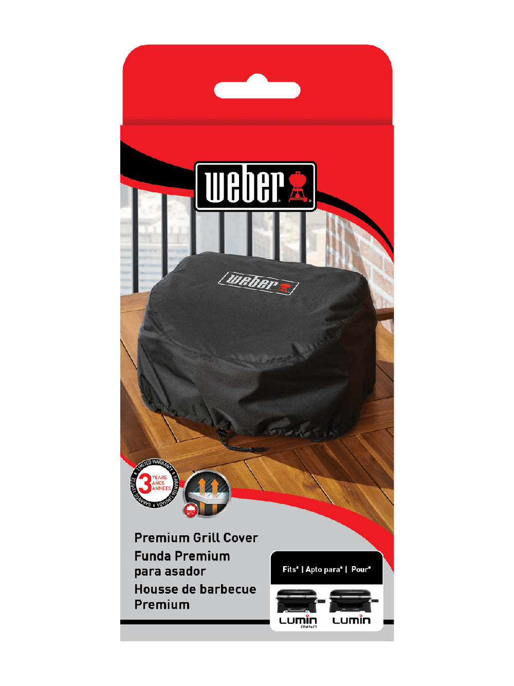 Weber Premium Grill Cover – Lumin Electric Grill / Lumin Compact Electric Grill Weber Chilliwack BBQ Supply