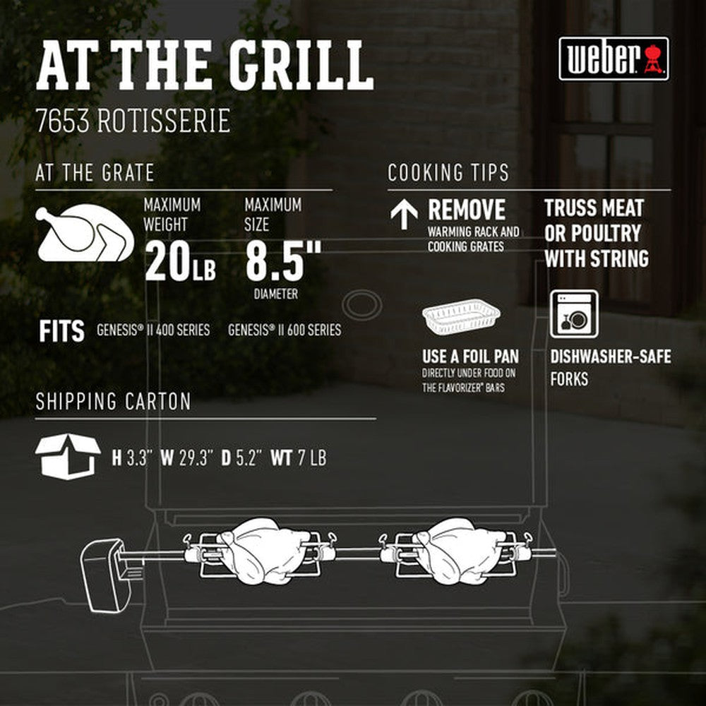 Rotisserie - Genesis II 400/600 Weber Chilliwack BBQ Supply